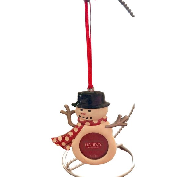 Vintage Snowman Ornament Holiday Home Accents Picture Frame Christmas Valentine - Picture 10 of 12